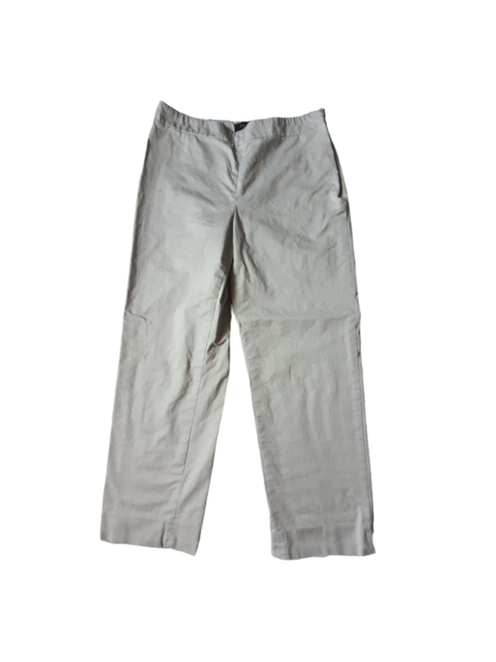 TALBOTS Classic Side Zip Pants Business Casual Neutral Beige Size 8